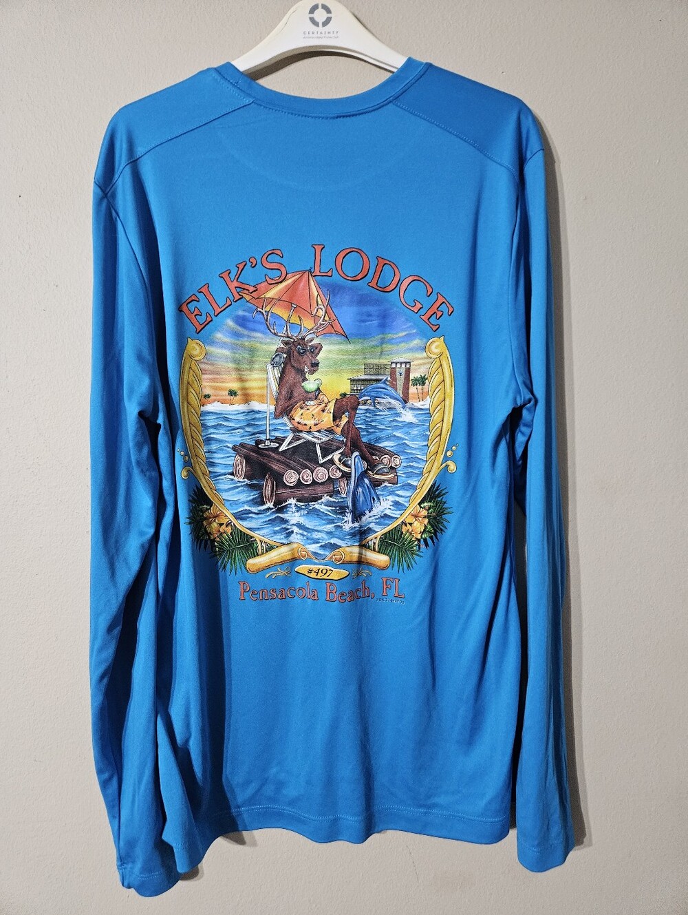 Elk's Lodge Fishing Shirt Large